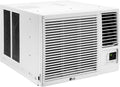 LG 7,600 BTU Window Air Conditioner with Heat, 115V, Cools 330 Sq.Ft. for Bedroom, Living Room, Apartment, with Remote, 2 Speeds, Slide In-Out Chassis, 24-hour Timer, White
