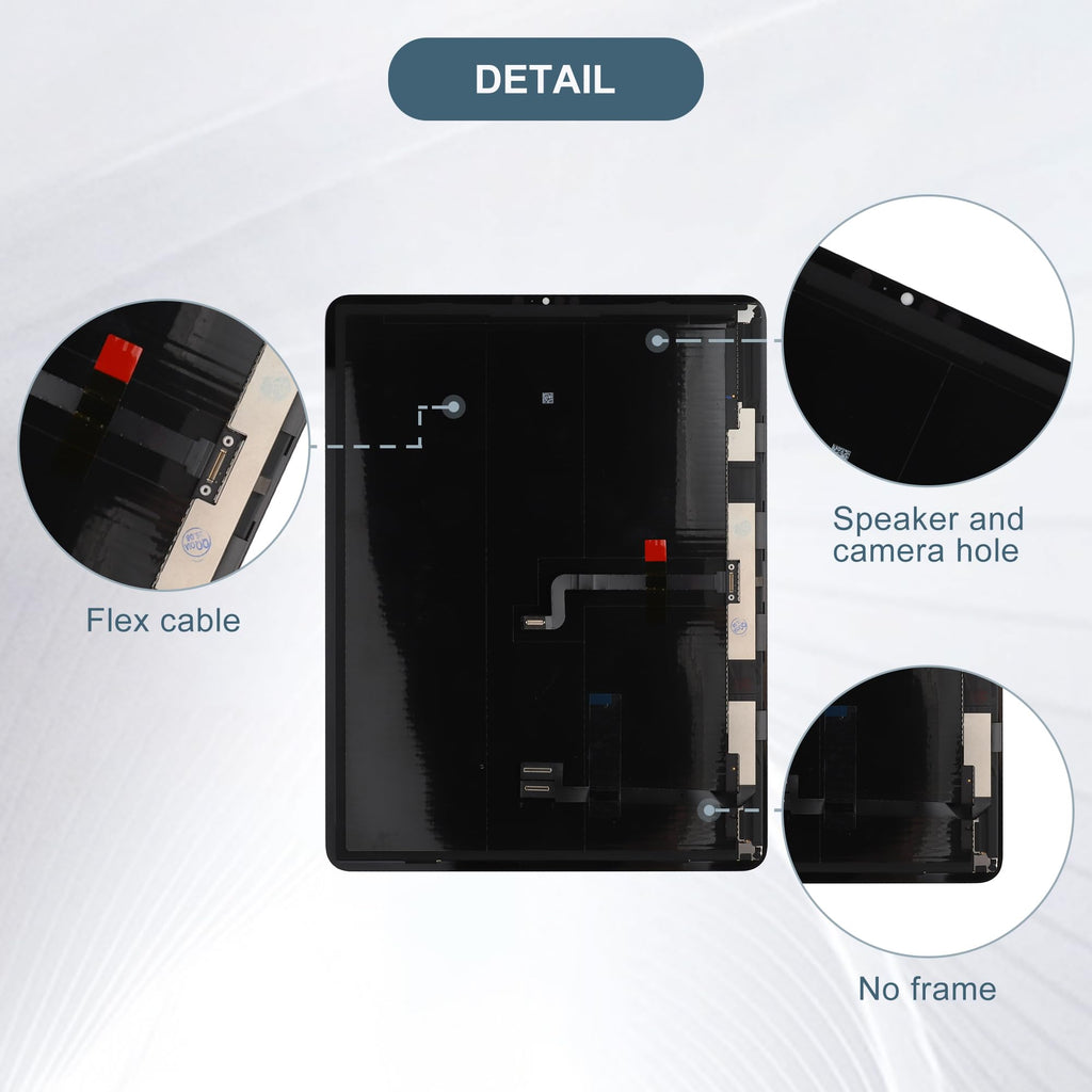 LCD Digital Display Compatible with iPad Pro 12.9 5th 6th Gen Generation 2021 2022 A2378 A2379 A2461 A2436 A2764 A2437 12.9" LCD Display Touch Screen Assembly with Tools