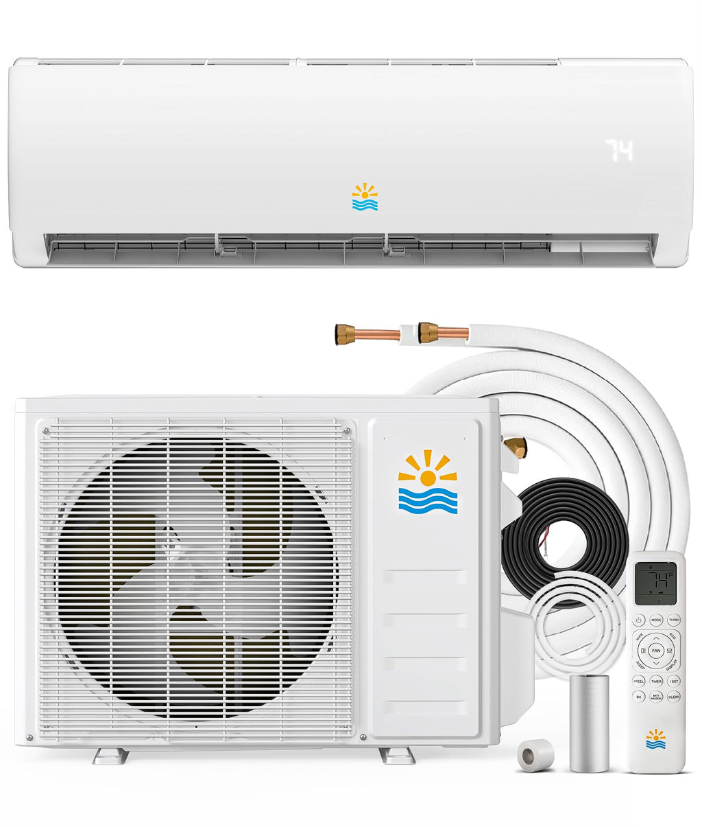 Mini Split AC/Heating System, 12000 BTU, 19 SEER2 115V/110V