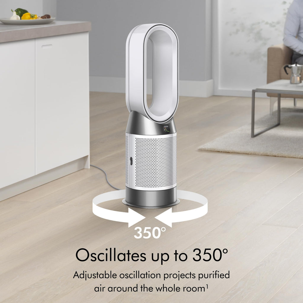 Dyson Purifier Hot+Cool Gen1 HP10 - HEPA Air Purifier, Fan & Heater, 350° Oscillation, 10 Levels, bladeless (White)
