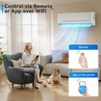 12,000 BTU Mini Split Air Conditioner and Heater, SEER2 18, 115V