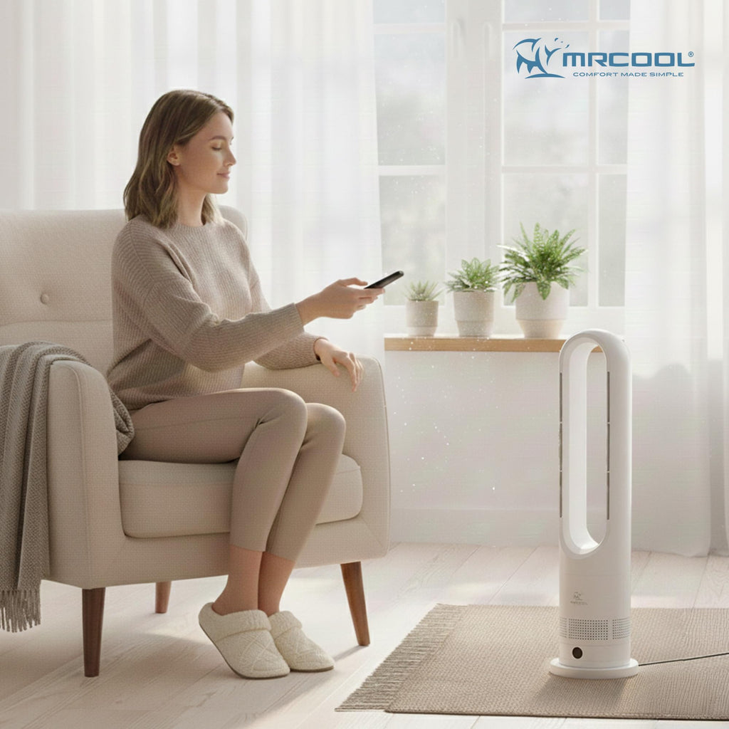 MRCOOL MrBreeze 4K BTU Bladeless Heating & Cooling Tower Fan