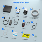 【Human Track】Hiseeu 4K PoE PTZ Security Camera System, 6pcs 5MP PTZ Cameras