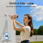 aosu 2K QHD Solar Security Cameras Wireless Outdoor System, 4-Cam-Kit