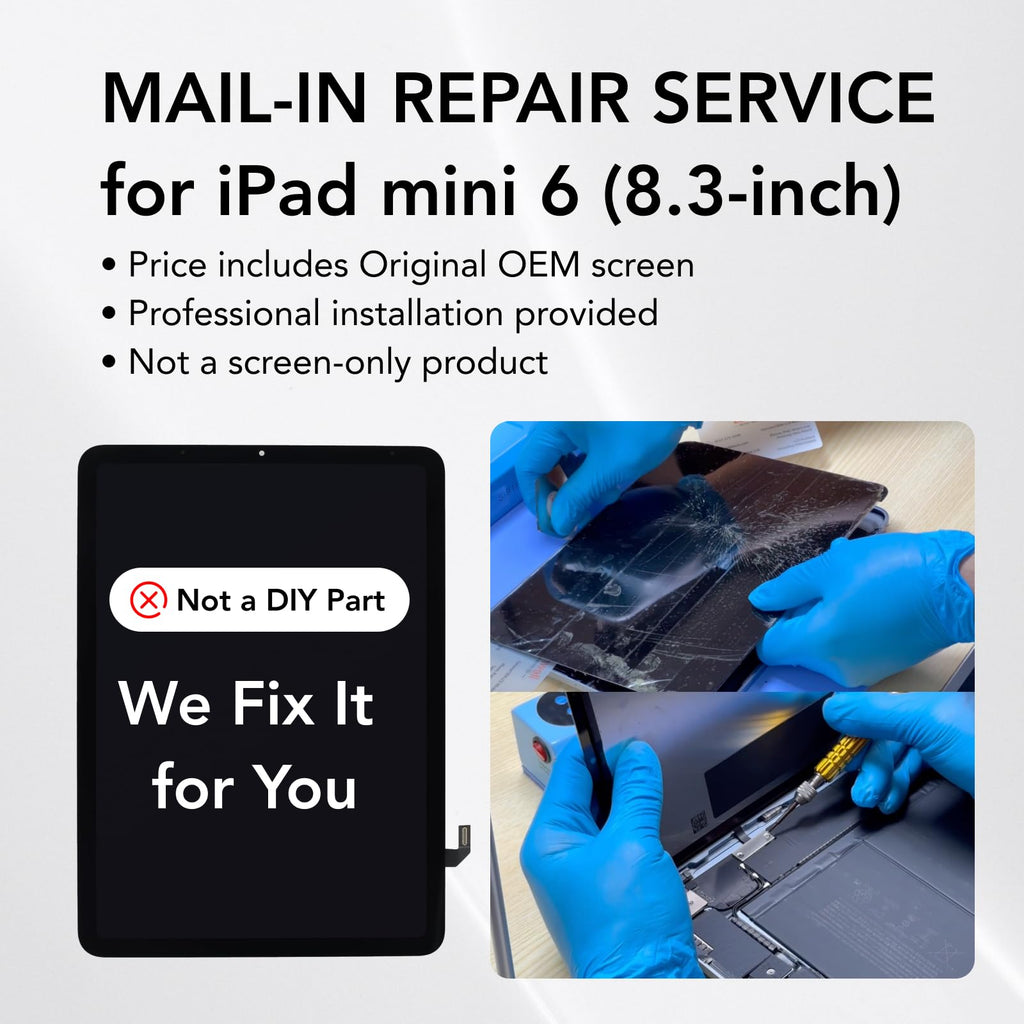 Mail-in Repair Service with OEM Screen Replacement for iPad mini 6