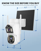 Hiseeu Security Camera, 4MP Solar Security Cameras Wireless Outdoor