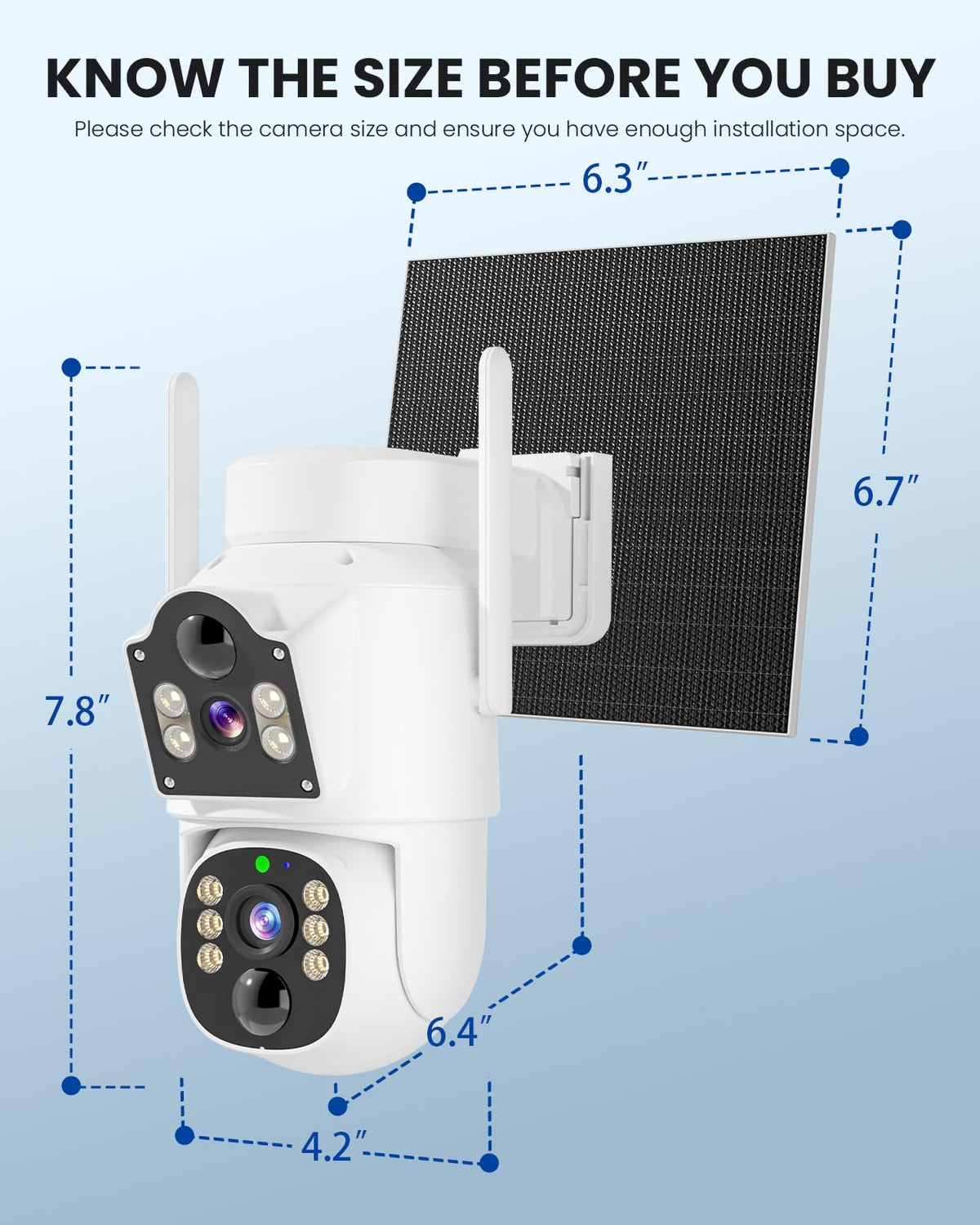 Hiseeu Security Camera, 4MP Solar Security Cameras Wireless Outdoor
