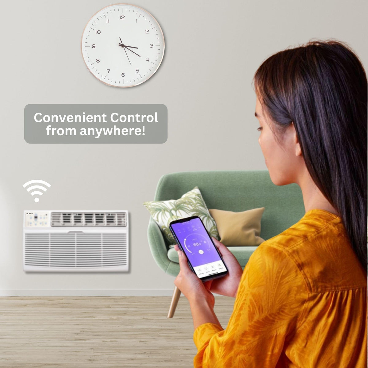 OLMO 8,000 BTU 115V Through-the-Wall AC & Heater, with Wall Sleeve