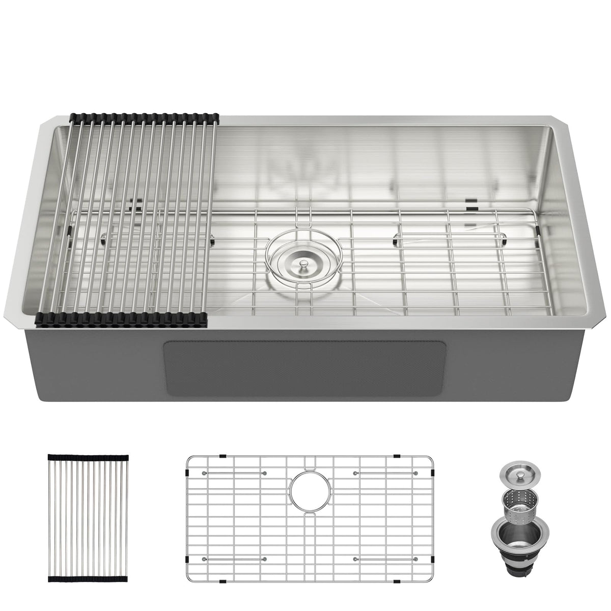 30 Inch Undermount Kitchen Sink Workstation Stainless Steel