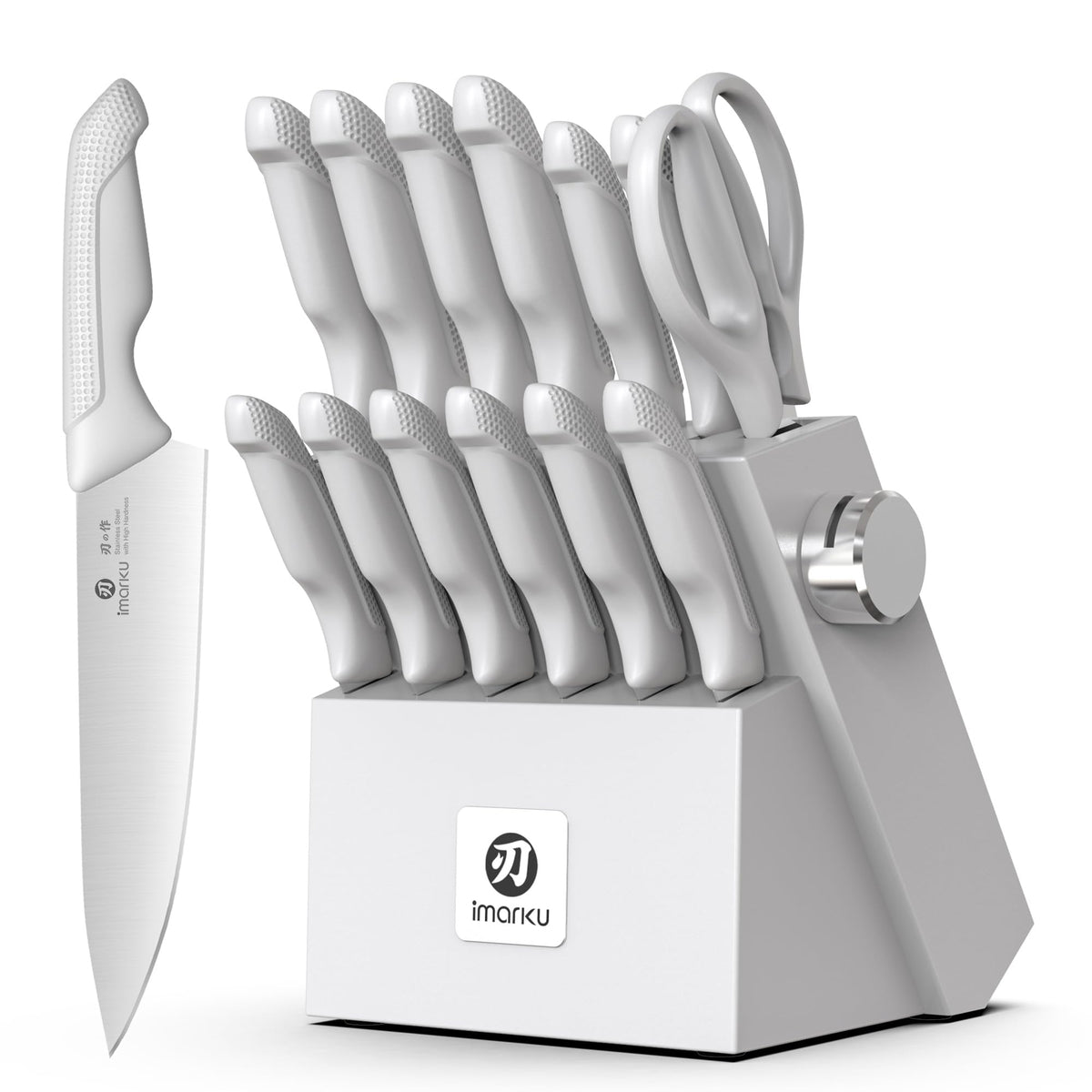 Imarku 14-Piece Japanese Gyutou Stainless Steel Kitchen Knife Set