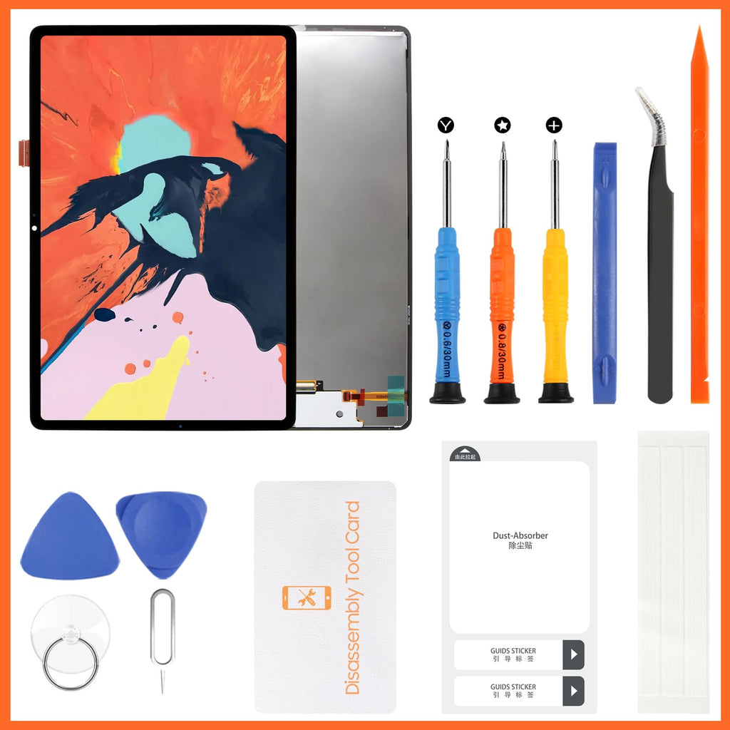 for Samsung Galaxy Tab S10 FE Plus Screen Replacement SM-X620, SM-X626, SM-X626B 13.1" LCD Display Touch Screen Digitizer Full Assembly,with Tools (Black)