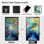 for Switch OLED Screen 2021 for Switch OLED Digitizer LCD for Nintendo Switch OLED Screen Replacement Touch Display Assembly Kits 7" Black