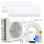 Cooper & Hunter 18,000 BTU 2-Zone Wall Mount Mini Split, 22.5 SEER, 230V