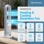MRCOOL MrBreeze 4K BTU Bladeless Heating & Cooling Tower Fan