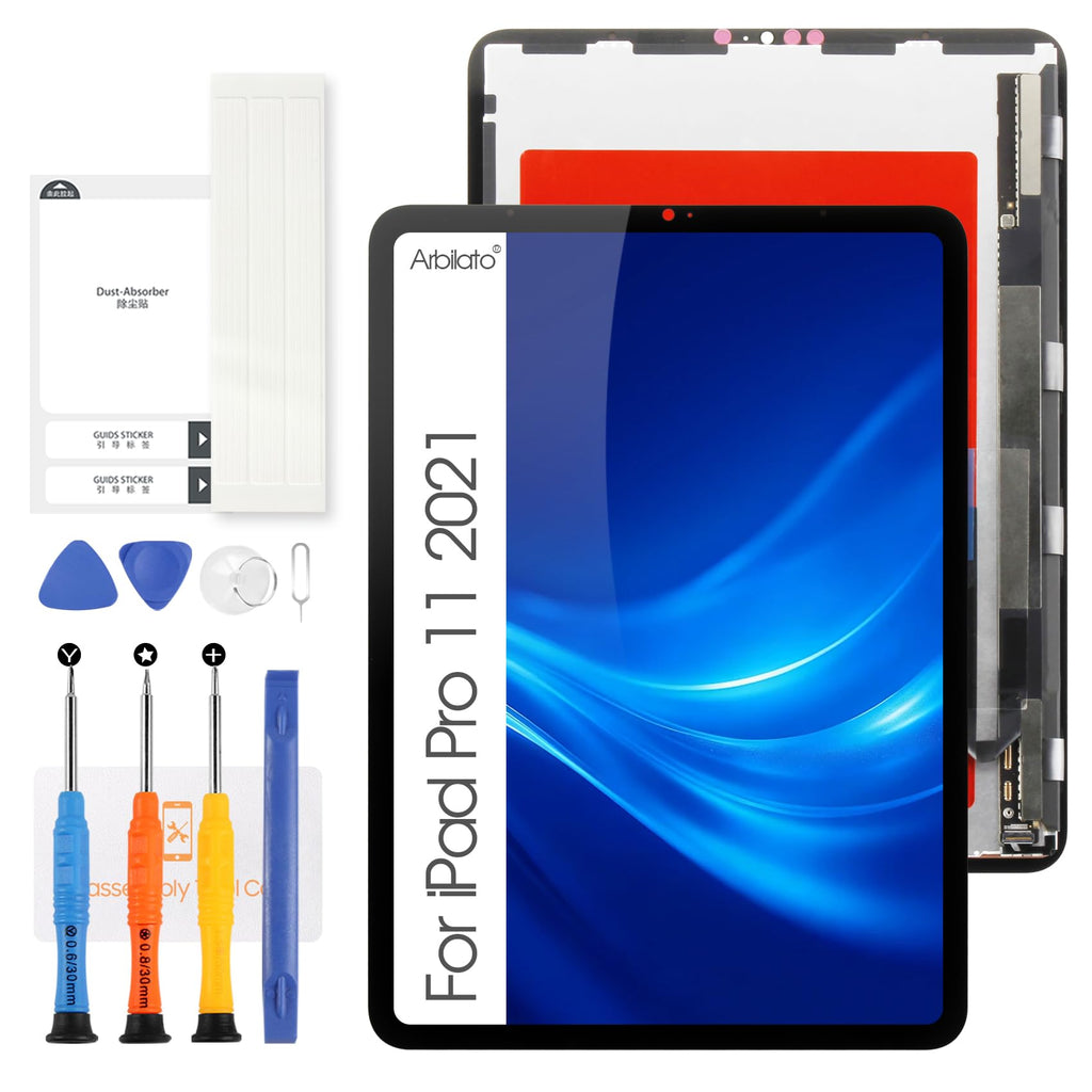 Screen for iPad Pro 11 3rd Gen(2021) Tablet Screen Replacement for iPad Pro 11 4th Gen(2022) LCD Screen A2301, A2459,A2435, A2761 Touch Display Digitizer Assembly Repair Parts(Black)