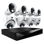 Night Owl 12-Ch Wired DVR System, 8 2K Cams, 2TB HDD, 2-Way Audio