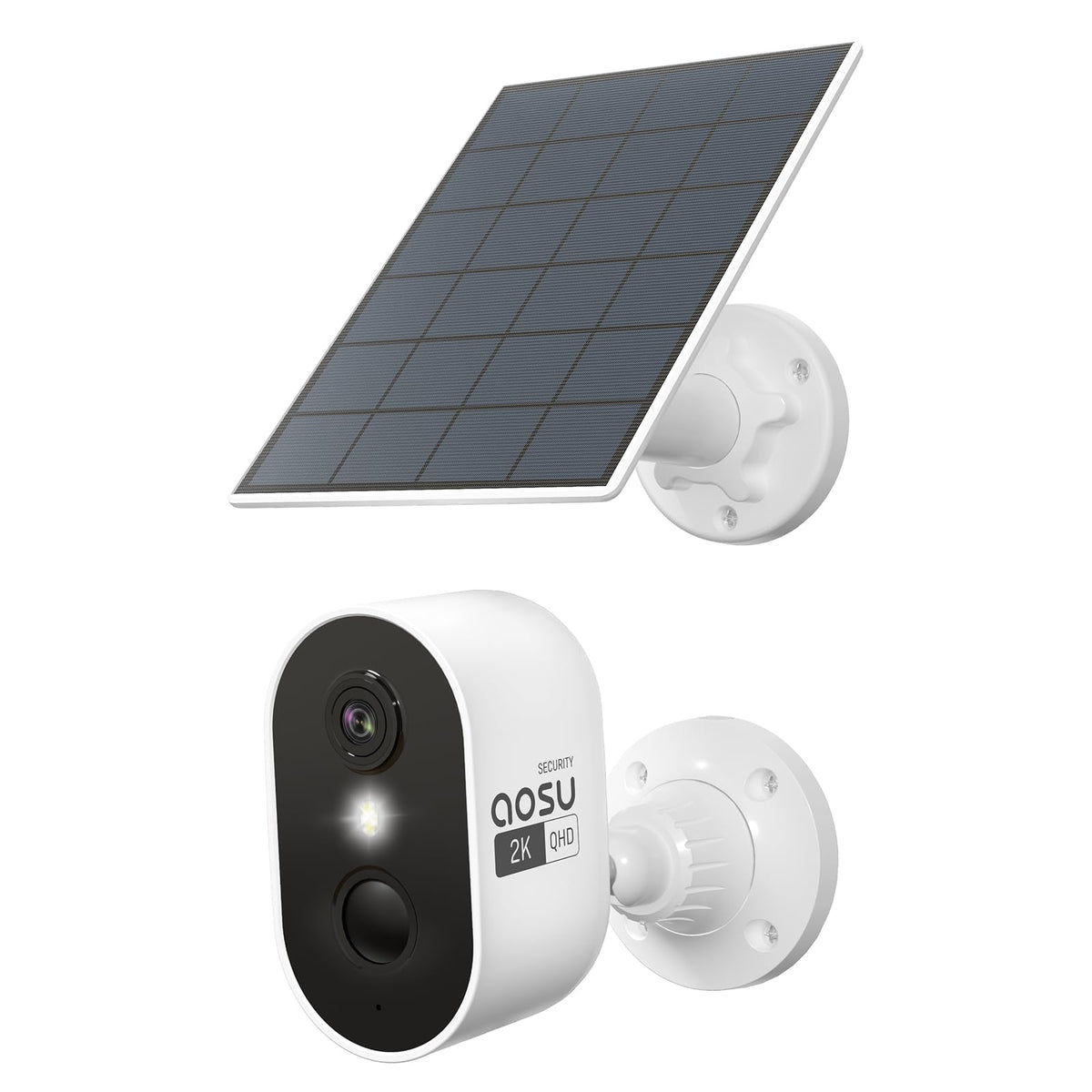 aosu 2K Solar Security Cameras Wireless Outdoor System, 4-Cam-Kit