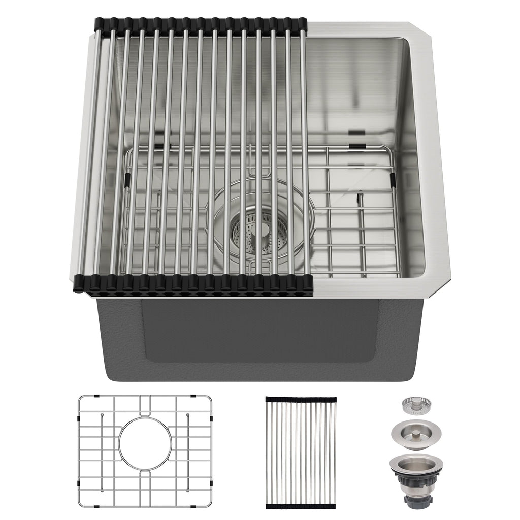 30 Inch Undermount Kitchen Sink Workstation Stainless Steel