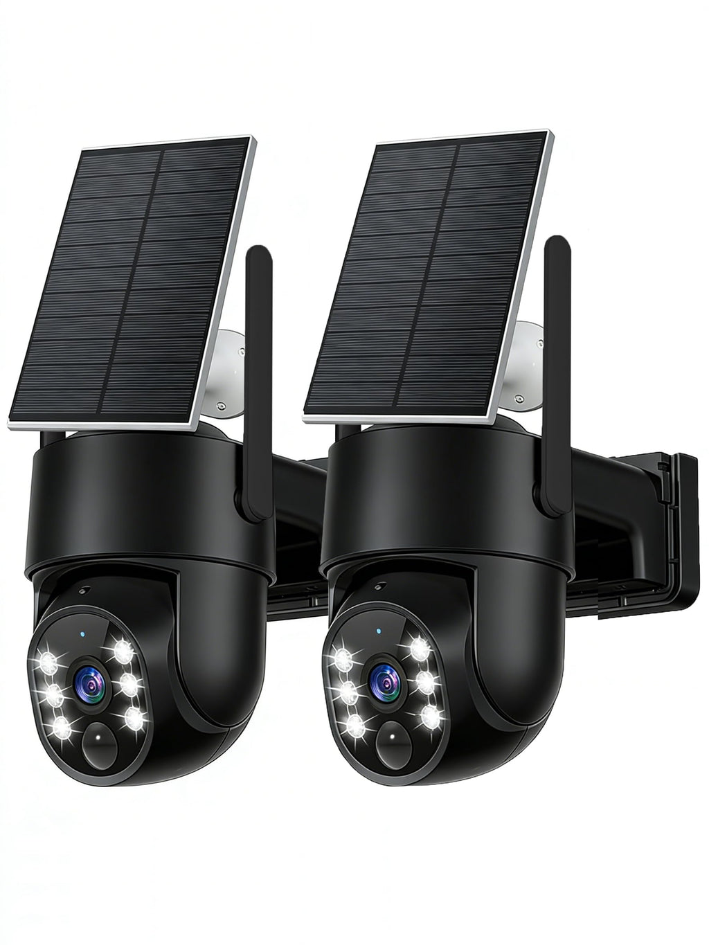 2K Security Camera System, 5GHz&2.4GHz WiFi Solar Wireless Cameras for Home Security, Wire-free Installation, AI Detection, Two-way Audio, Mobile alerts, SD/Cloud Storage, Color Night Vision, 4 Packs