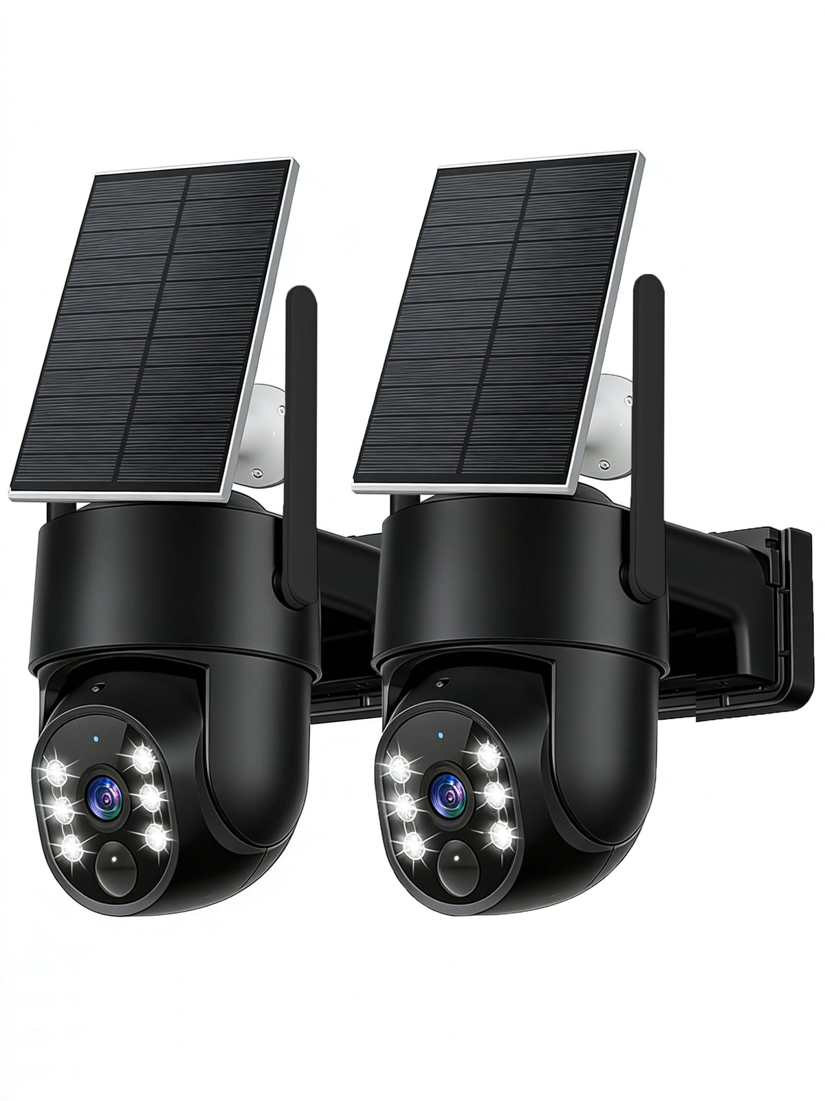 2K Security Camera System, 5GHz&2.4GHz WiFi Solar Wireless Cameras for Home Security, Wire-free Installation, AI Detection, Two-way Audio, Mobile alerts, SD/Cloud Storage, Color Night Vision, 4 Packs