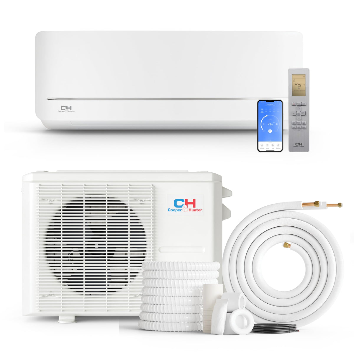 Cooper & Hunter 24,000 BTU 230V Wall Mount Mini Split AC, 18.7 SEER2
