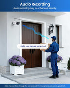 ZOSI 8CH Home Security Camera System with Audio, 4pcs 1080p Cam, 500GB HDD