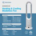 MRCOOL MrBreeze 4K BTU Bladeless Heating & Cooling Tower Fan