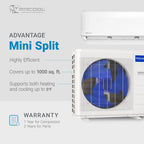 MRCOOL 24000 BTU 230V Ductless Inverter Mini Split Air Conditioner & Heat Pump System, Advantage Series - Wall-Mounted AC Unit w/Heating and Cooling for Home, Office & Commercial Space