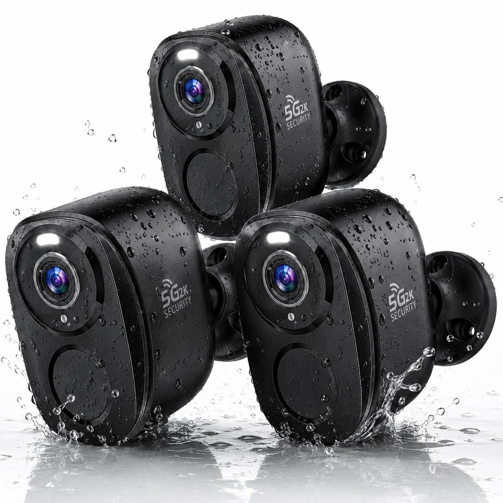 Rraycom 5G/2.4G Security Cameras Wireless Outdoor,4Pack Cameras System