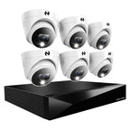 Night Owl 12-Ch Wired DVR System, 4 2K Cams, 2TB HDD, 2-Way Audio