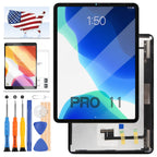 OLED for iPad Pro 11 3rd Gen 2021 Screen Replacement Kit LCD Touch Digitizer for A2301, A2459, A2460 Display Glass Sensor Panel Full Assembly Repair Parts with Free Protector Film +Tools
