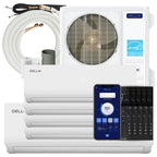 DELLA 55K BTU 5 Zone Mini Split AC (3x9K+2x18K), 22.5 SEER2, for 3200 Sq Ft