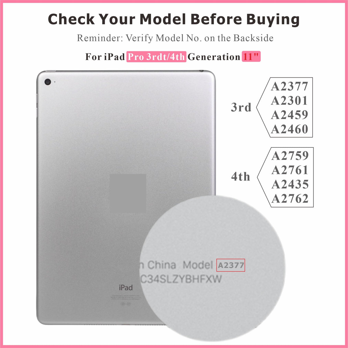 ZTR for iPad Pro 11 3rd Gen (2021) 4th Gen (2022) LCD Screen Replacement Assembly A2377 A2459 A2301 A2460/ A2435 A2759 A2761 A2762 LCD Display Touch Digitizer Premium Repair Kit with Tools