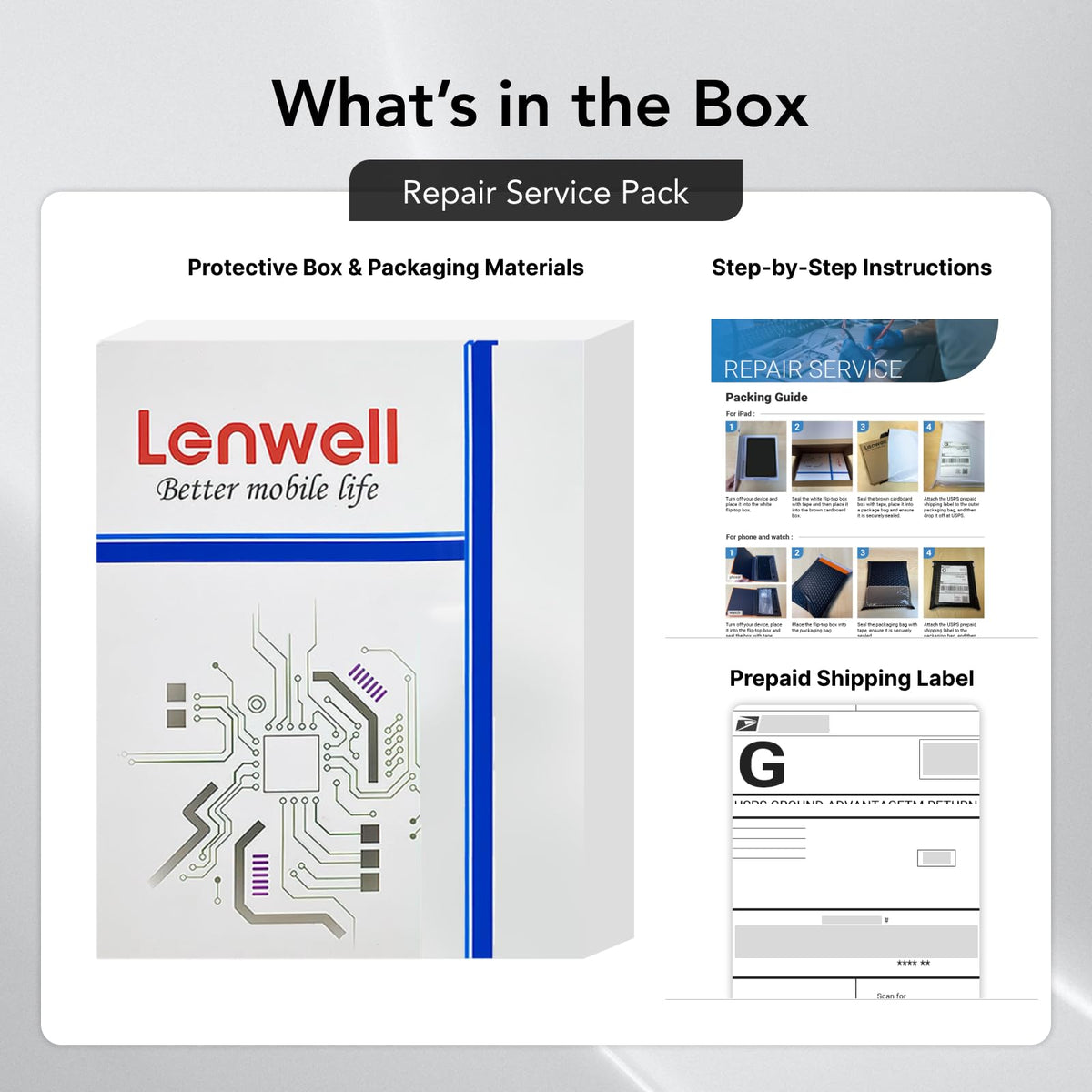 Mail-in Repair Service for iPad Pro 9.7'' OEM Screen Replacement