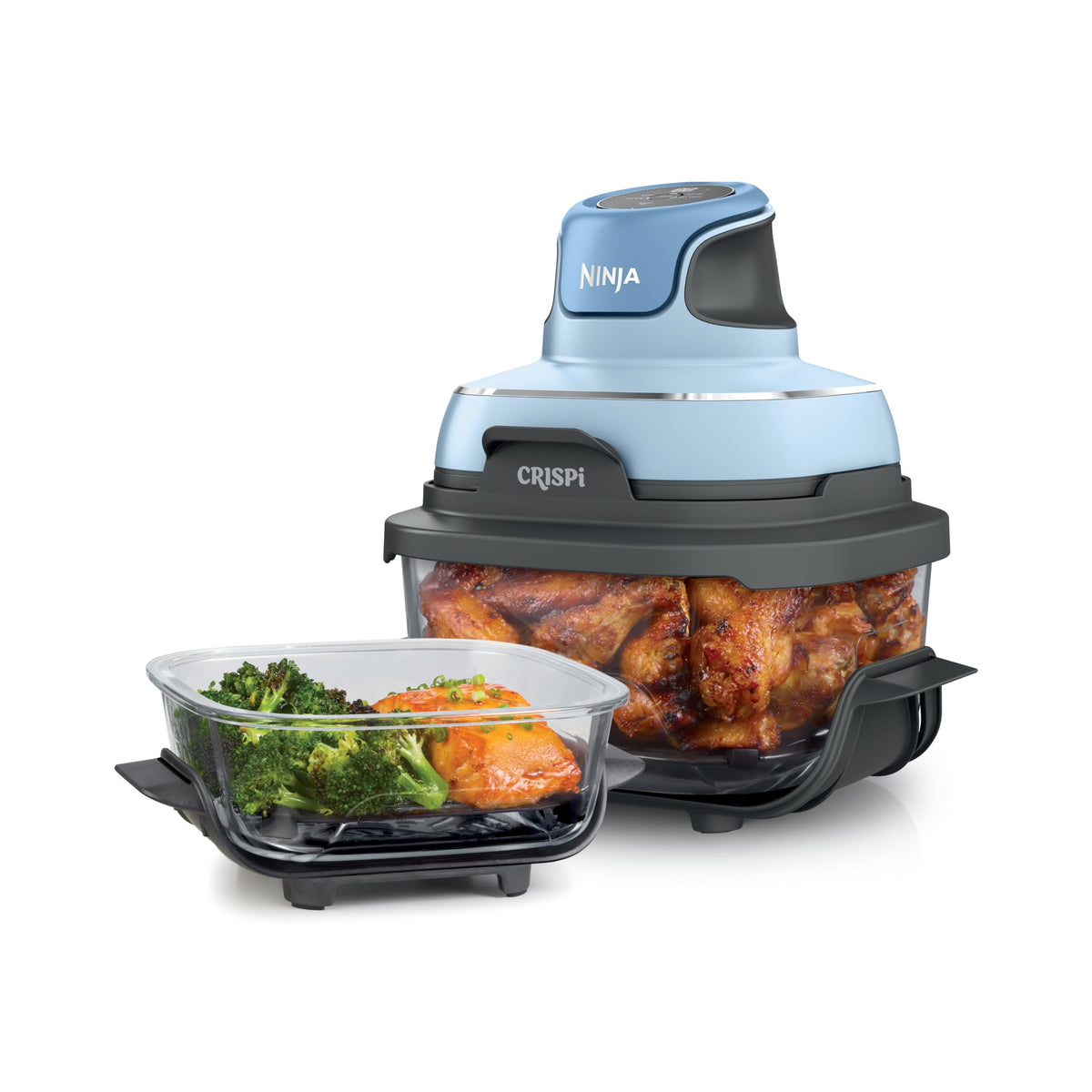 Ninja Crispi Glass Air Fryer, 4-in-1, Grey, FN101GY