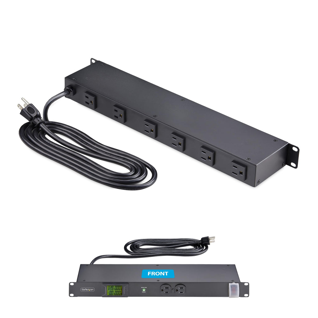 StarTech 8-Outlet 1U Metered PDU, Surge, TAA (8NM8-RACK-MOUNT-PDU)