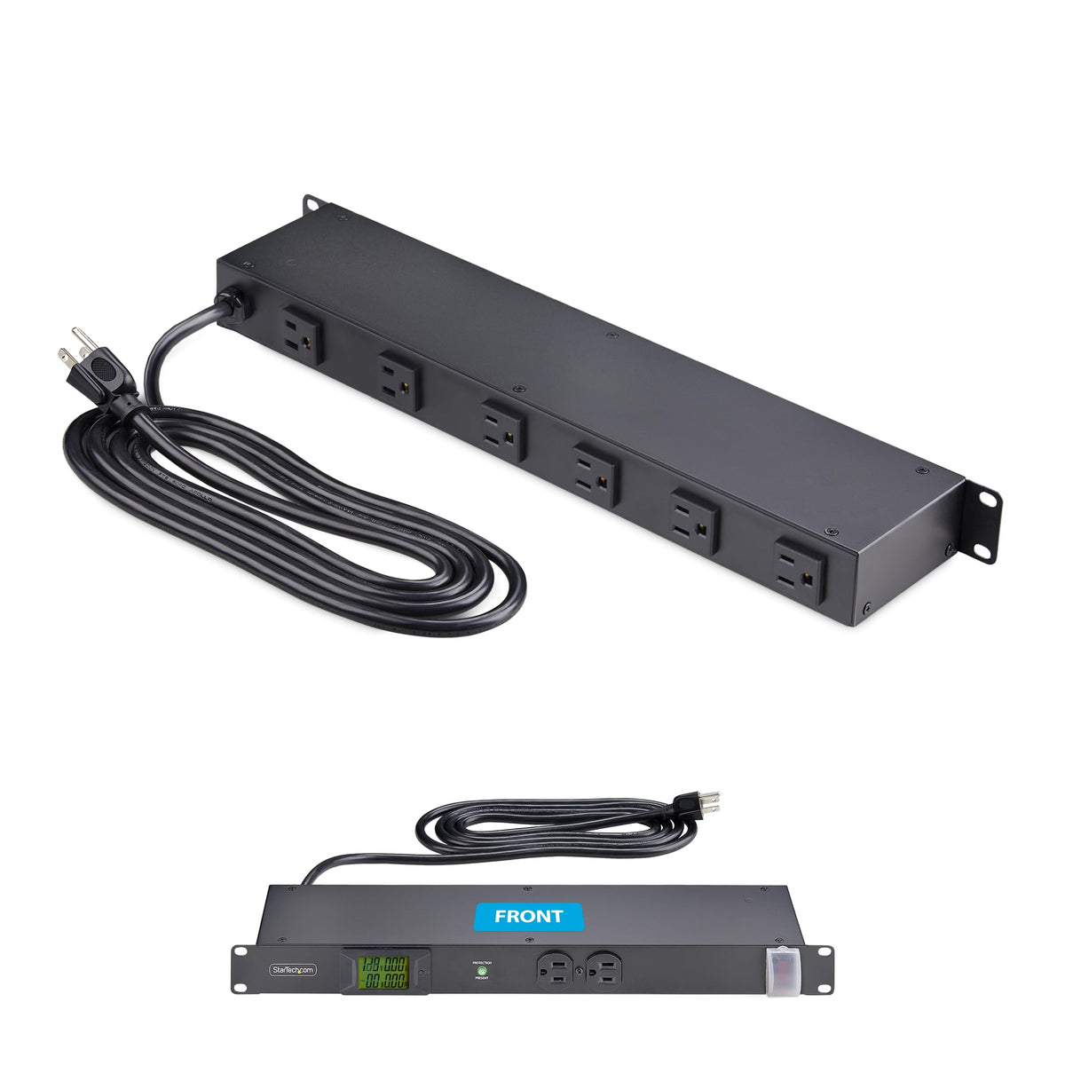 StarTech 8-Outlet 1U Metered PDU, Surge, TAA (8NM8-RACK-MOUNT-PDU)
