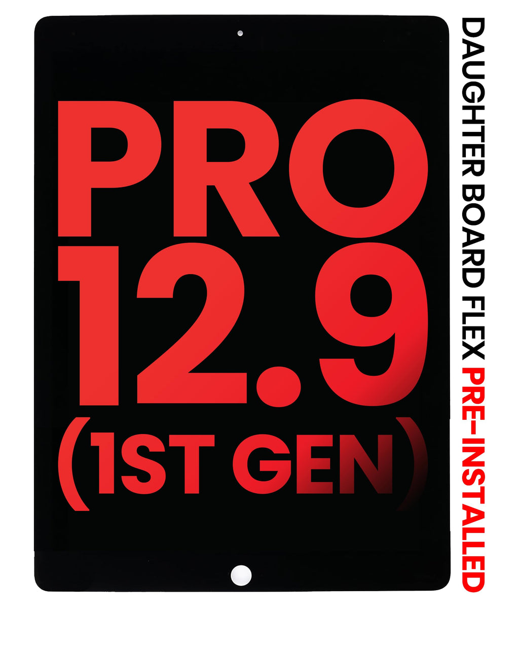 Best Shopper - Replacement LCD Assembly with Digitizer & Daughter Board Flex Pre-Installed Compatible for iPad Pro 12.9" 1st Gen (2015) (Aftermarket Plus) (Black)