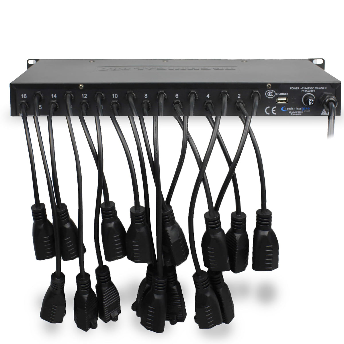 Power Supply Strip Unit Surge Protector, 19" Rack Mount 20 Outlet