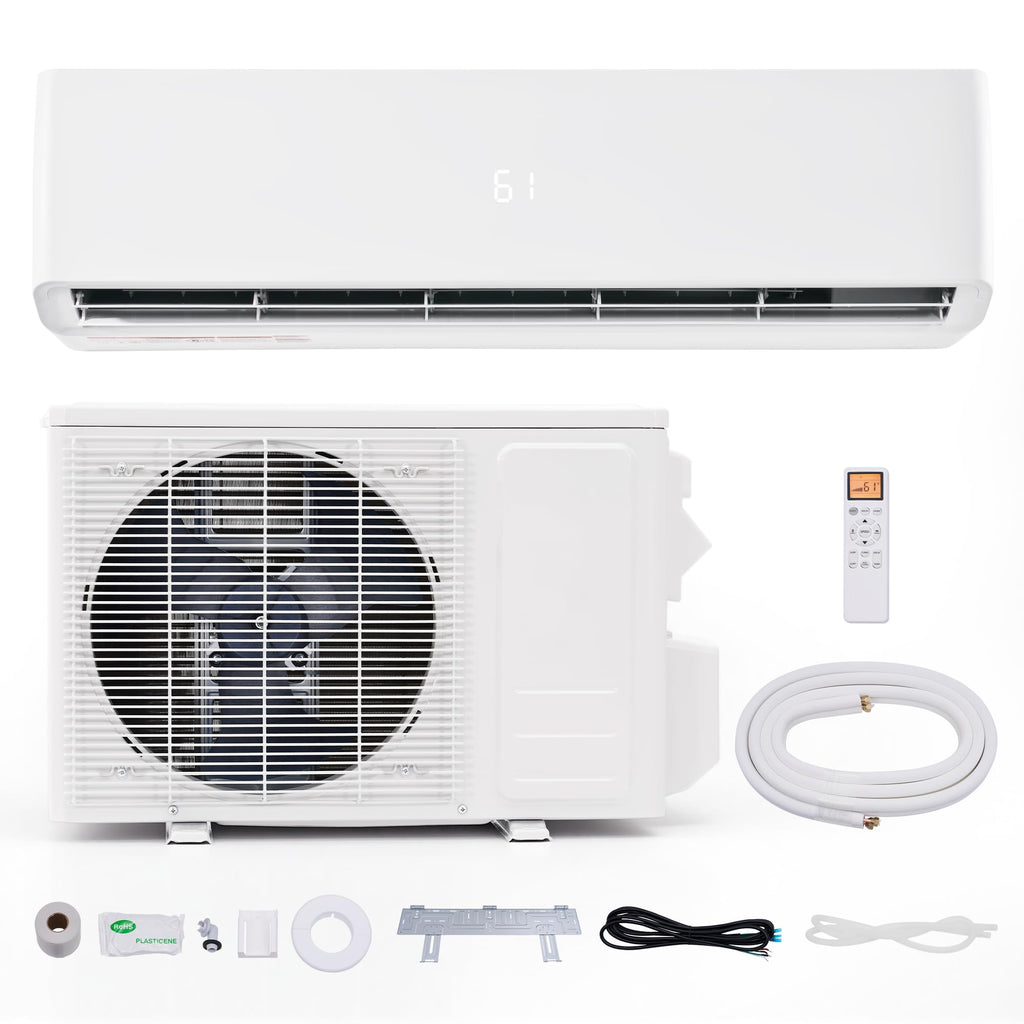 SPECRAFT 18,000 BTU Mini Split Air Conditioner and Heater, Energy-Efficient Inverter, SEER2 18, 220V, Self-Cleaning, Remote & App Control, Quick & Easy Installation, Cooling & Heating for 1250 Sq.Ft.
