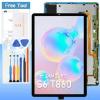 Original for Samsung Galaxy Tab S6 SM-T860, SM-T865 Screen Replacement 10.5" AMOLED LCD Display Touch Digitizer Assembly with Repair Kits