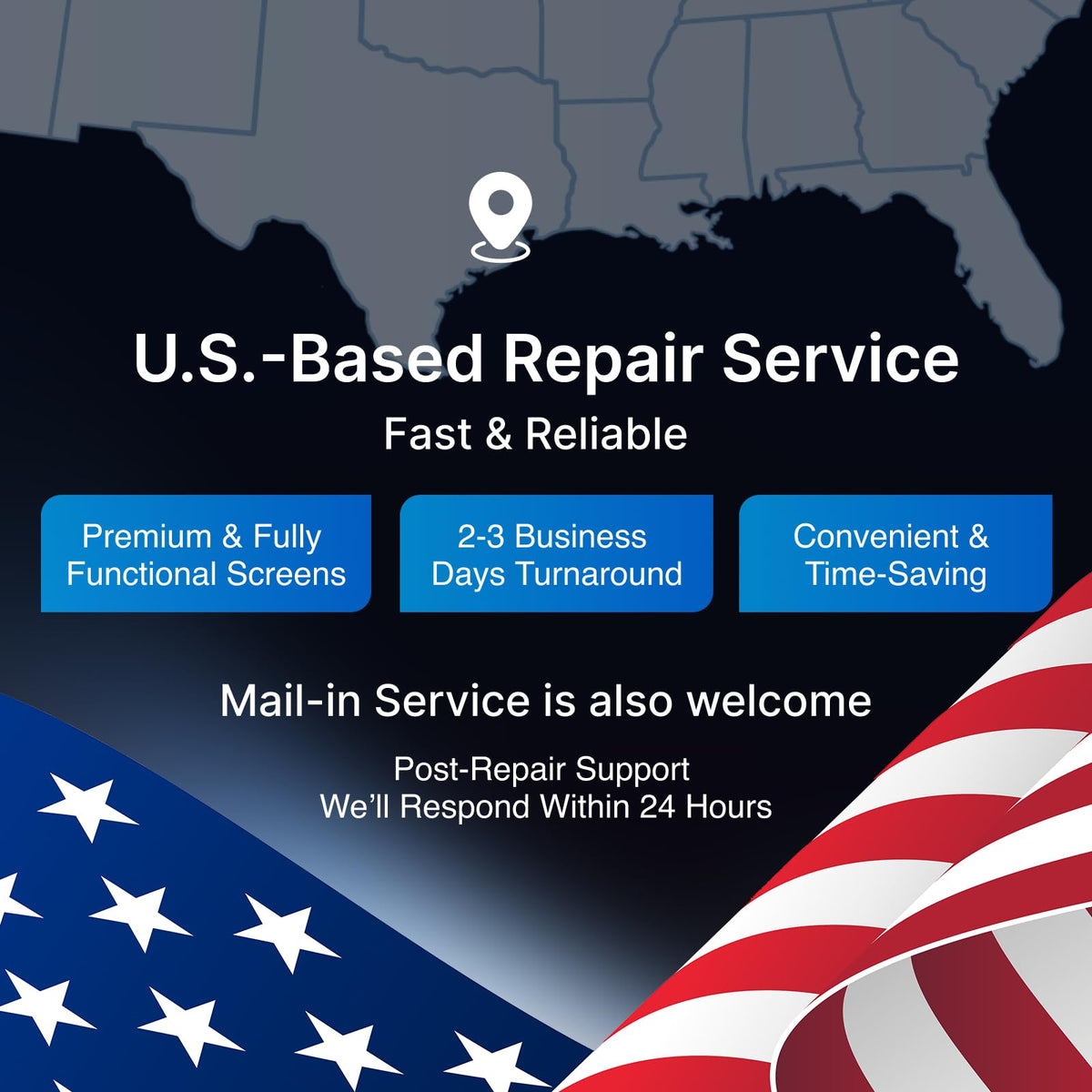 LW Mail-in Repair Service Original OEM Screen Replacement for iPad 10th Gen