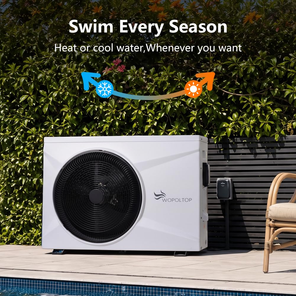 Pool Heat Pump for Above Ground and In-ground Pools, 14000 Gal