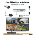 Wired Security Camera System Outdoor, 4X 3MP CCTV Camera, 500G HDD