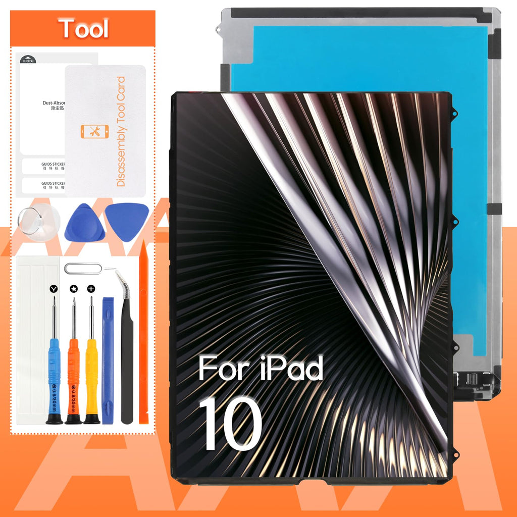 Screen Replacement for iPad 10 10th Gen 2022 A2696 A2757 A2777 10.9“ LCD LED Panel Display Repair Parts Kit,with Screen Protector and Tools(Only LCD,Not Include Touch Digitizer)