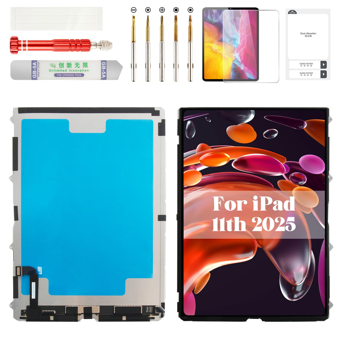 for iPad 11th Generation 2025 Screen Replacement for iPad 11 Display LCD for iPad A3355 LCD Screen Replacement A3356 A3354 11" A16 (Without Digitizer)