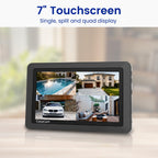CasaCam Wireless Security Camera Air, 7 inch Monitor, 2 720p Cams, No Fees