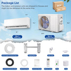 12000BTU Mini Split Air Conditioner & Heater, Wall Mounted AC Unit