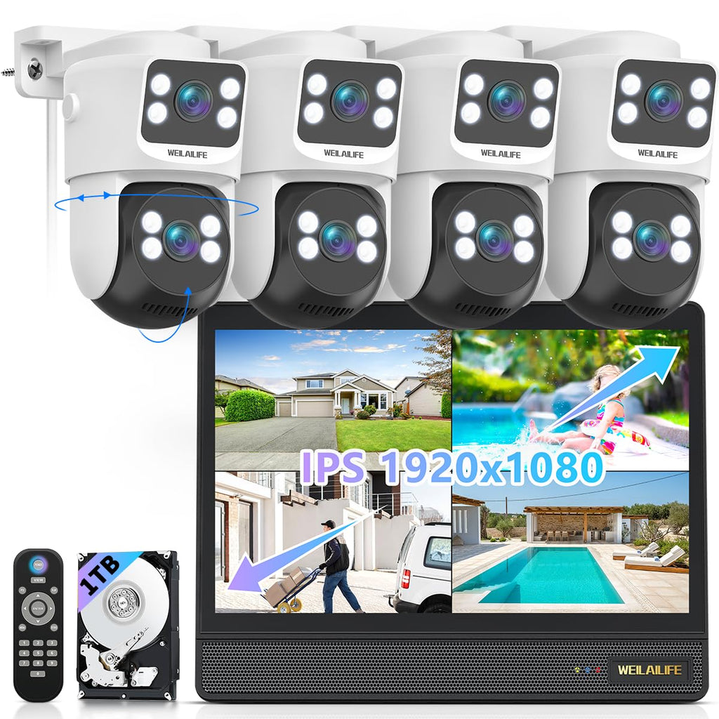 4K Wired Security Camera System, Home POE Video Surveillance Systems