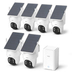 aosu D1 Classic 4-Cam Kit, Security Cameras Wireless Outdoor, Solar Powered